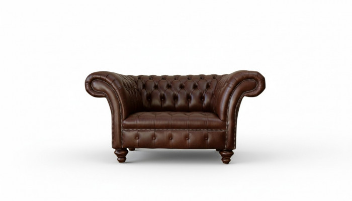 Sofa Chesterfield Sofy do salonu Sofa Podkładka Skóra Nowoczesne 1,5 miejsce do siedzenia