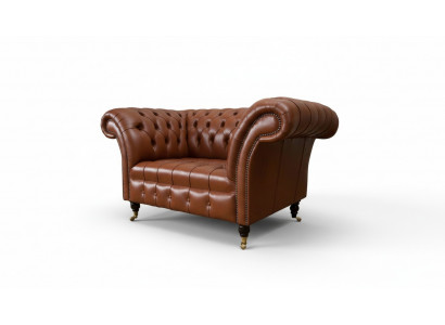 Materiał Chesterfield Design Couch Fotel 1,5 miejsca do siedzenia Podkładka Sofas Lounge