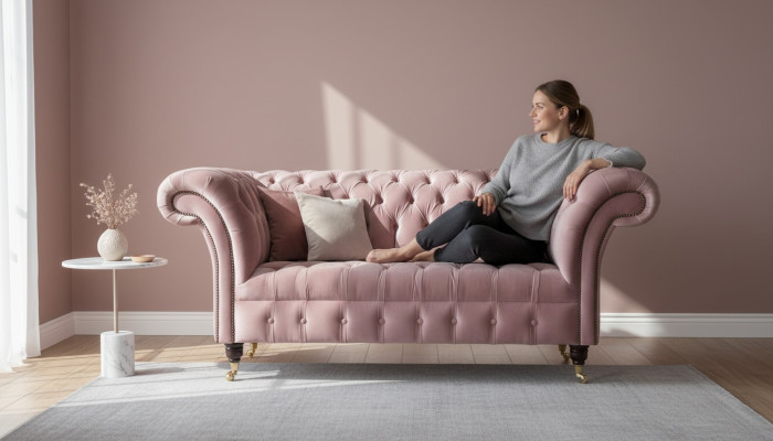 Chesterfield Two miejsce siedzące 2 Siedziba Couch Podkładka Siedziba Sofa Couches Design