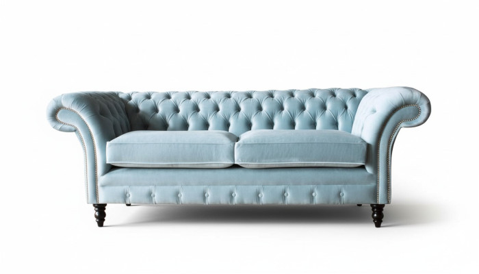 Chesterfield 3 miejsce do siedzenia Podkładka Kanapa Sofa Włókienniczy Styl Nowoczesny Materiał Nowy