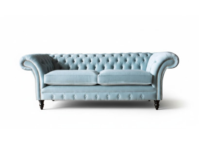Chesterfield 3 miejsce do siedzenia Podkładka Kanapa Sofa Włókienniczy Styl Nowoczesny Materiał Nowy