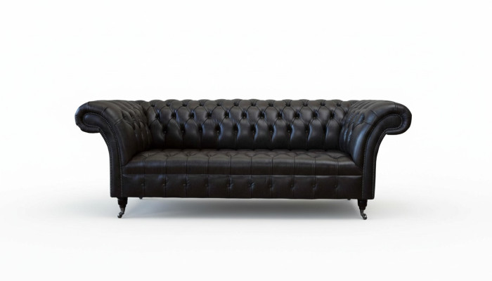 Chesterfield Design Luksusowa Podkładka Sofa Nowoczesna Kanapa Siedziba Skóra Lederosfa