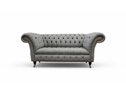 Kanapa Dwuosobowa Chesterfield Podkładka Sofa Włókienniczy Kanapy Materiał Luksus
