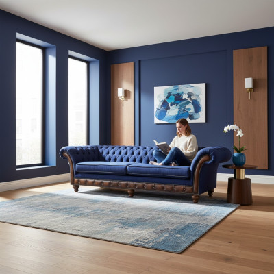 Nowoczesna Sofa Chesterfield 4 miejsce do siedzenia Luksusowe Sofy Sofa Tkaninowa Sofa Do Salonu Nowość