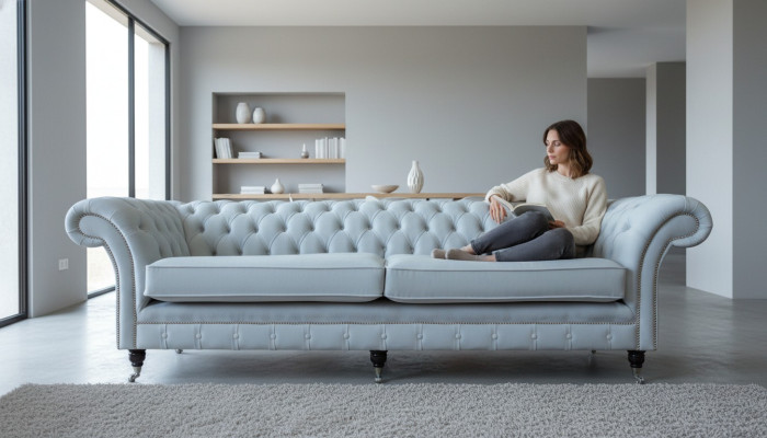 Sofa do salonu 4 miejsce do siedzenia luksusowa designerska kanapa sofy tapicerowane nowoczesne