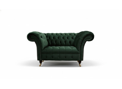 Fotel Design Relaks Green Włókienniczy Salon Podkładka miejsce siedzące Luksusowy Jednoosobowy