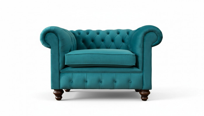 Fotel 1 miejsce do siedzenia Chesterfield Podkładka Sofas Design Luxury Couch Sofa Nowość