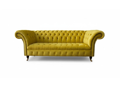 Chesterfield 3 miejsce do siedzenia Podkładka Couch Style Couches Włókienniczy Materiał Sofa Nowość