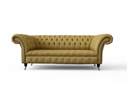 Luksusowa trzyosobowa sofa Chesterfield 3 Siedziba Sofy Siedziba Design Couch Meble Beige