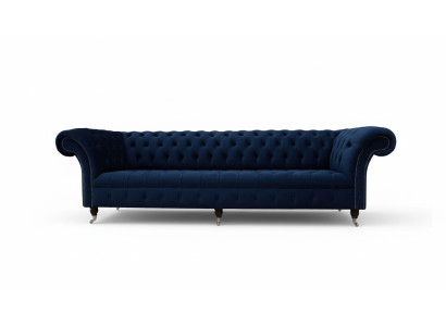 Sofa Chesterfield Sofy 4 miejsce do siedzenia Sofa Podkładka Materiał Meble do salonu