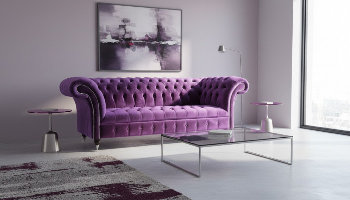 Chesterfield 3 miejsce do siedzenia Design Sofa Podkładka Siedziba Materiał Luksusowe Kanapy Nowe