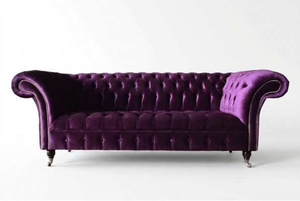Chesterfield 3 miejsce do siedzenia Design Sofa Podkładka Siedziba Materiał Luksusowe Kanapy Nowe