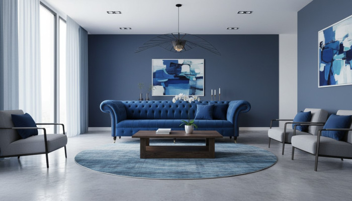 Chesterfield Big Sofa Couch Włókienniczy Aksamit Podkładka Sofy 4 miejsce siedzące Kanapy