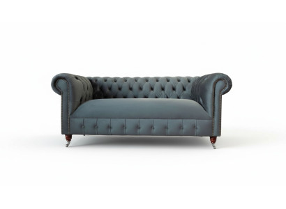 Chesterfield Włókienniczy Sofa 3 miejsce do siedzenia Trzyosobowa Luxury Meble Design Lounge