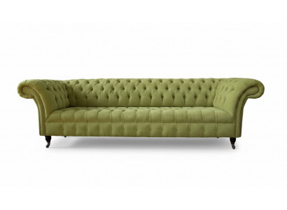 Sofa Chesterfield Green Couch Podkładka 4 miejsce do siedzenia Sofy Siedziba Sofy Nowe