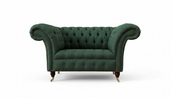 Sofa Fotel Zielona Podkładka Luksusowe Klasyczne Kanapy Włókiennicze Nowe