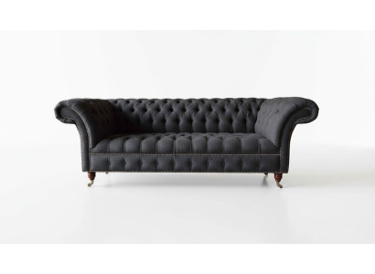 Sofa trzyosobowa Chesterfield 3 miejsce do siedzenia Sofa Podkładka Kanapy Design Włókienniczy