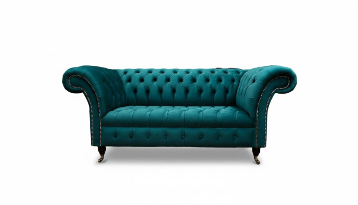 Sofa 2 miejsce do siedzenia Design Sofy Podkładka Kanapy Włókienniczy Chesterfield Siedziba