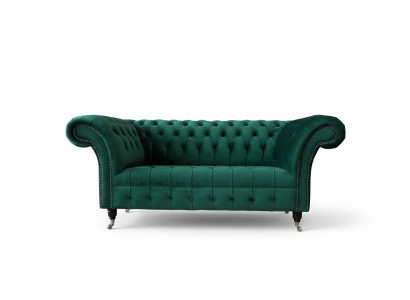 Dwuosobowa sofa Chesterfield 2 miejsce do siedzenia Design Sofy Podkładka Modern Siedziba Materiał