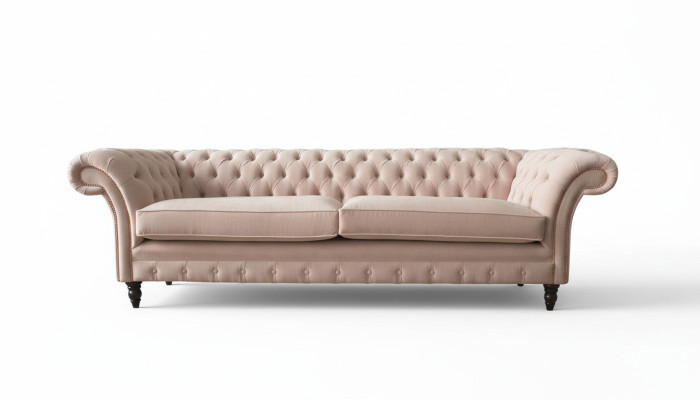 Różowa Podkładka Sofa Czteroosobowa Sofa 4-osobowa Siedziba Meble Duże Sofy Kanapa 245cm Nowość