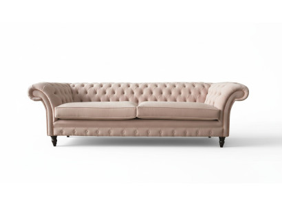 Różowa Podkładka Sofa Czteroosobowa Sofa 4-osobowa Siedziba Meble Duże Sofy Kanapa 245cm Nowość