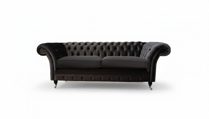 Sofa 3 miejsce do siedzenia Salon Luksusowa Podkładka Designerskie Meble Chesterfield Nowość