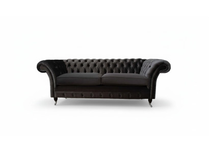 Sofa 3 miejsce do siedzenia Salon Luksusowa Podkładka Designerskie Meble Chesterfield Nowość