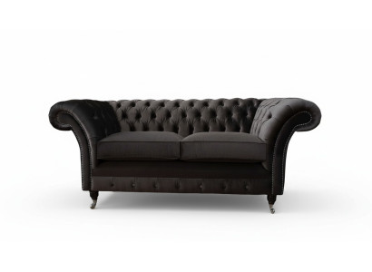 Chesterfield Włókienniczy Sofa 2 miejsce do siedzenia Podkładka Design Luxury Couch Sofy materiałowe