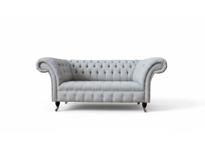 Chesterfield Luxury 2 miejsce do siedzenia Podkładka Sofa Włókienniczy Materiał Kanapy Nowe