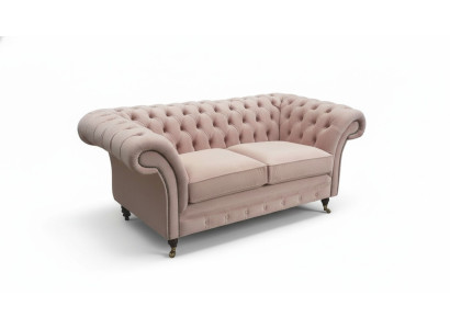 Sofa 2 miejsce do siedzenia Kanapa Podkładka Chesterfield Living Room Design Włókienniczy Nowość