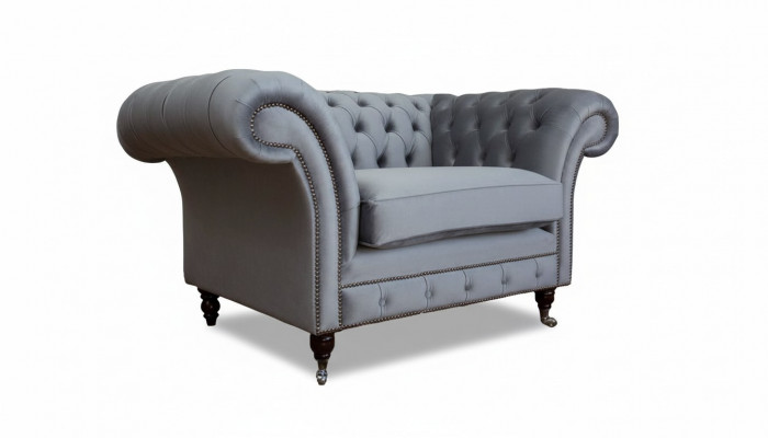 Design Chesterfield Materiał Couch Fotel 1 miejsce do siedzenia Podkładka Sofas Lounge Nowość