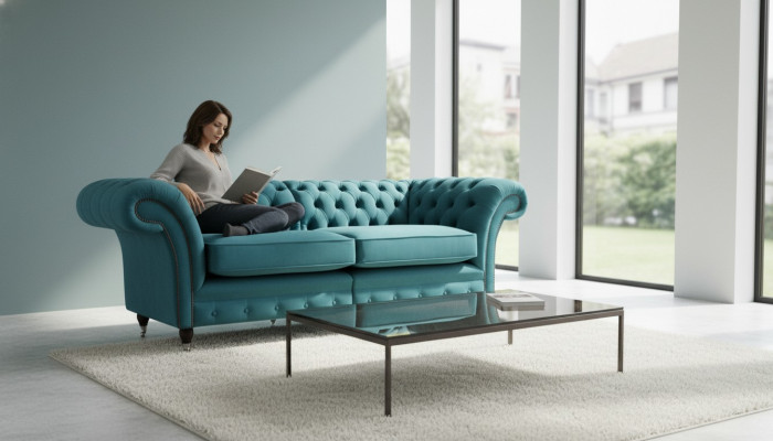 Design Sofa 3 miejsce do siedzenia Couch Chsterfield Podkładka Sofy Living Room Design