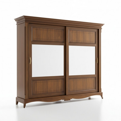 Meble do sypialni Szafa z Lustro Solidne drewno Design Włochy