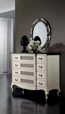 Drewno Włoskie Meble Design Meble Style 2-częściowe Kredens z Lustro Nowość