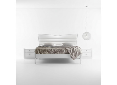 Design Meble Łóżko 2x Szafki nocne 3 szt. Zestaw Sypialnia Luksusowe łóżko Nowość
