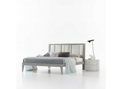 Łóżko 3 szt. Sypialnia Design Luxury Sypialnia Meble 2x Szafki nocne