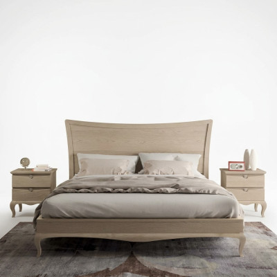 Design Meble Modern Luxury Łóżko 2x Stolik nocny Sypialnia Zestaw 3szt. Nowy