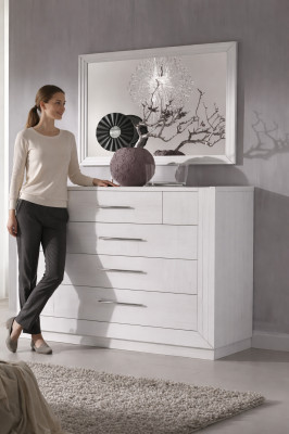 Nowoczesne tablice kredowe 2 sztuki. Zestaw Style Modern Kredens Lustro Italian Meble