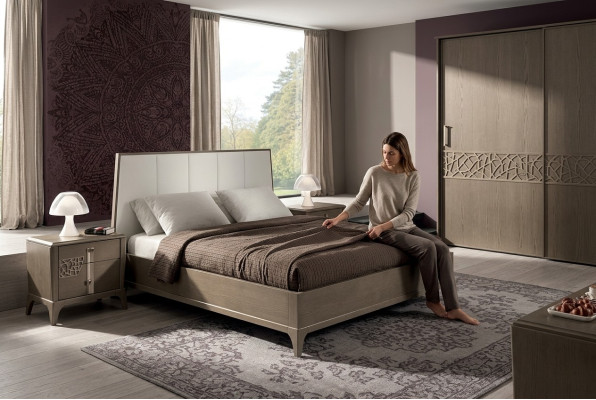 Design Sypialnia Zestawy Łóżko 2x Szafki nocne Classic Luxury Meble