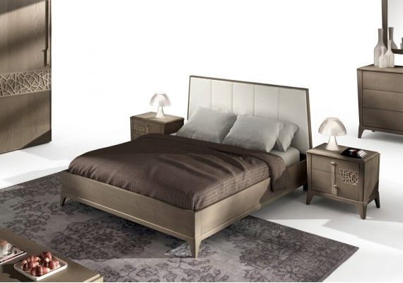 Design Sypialnia Zestawy Łóżko 2x Szafki nocne Classic Luxury Meble
