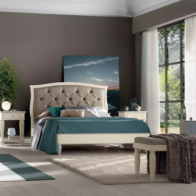 Łóżko 2x Szafki nocne 3 szt. Sypialnia Scenografia Modern Luxury Grupa