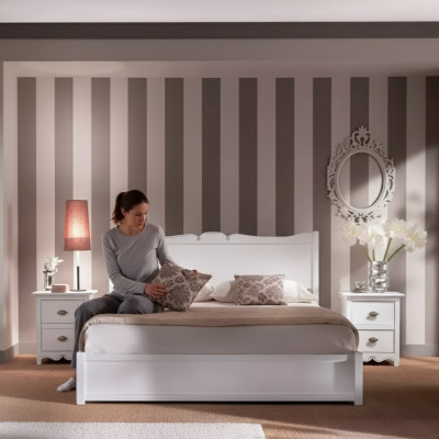 Sypialnia Design Modern Luxury Sypialnia Łóżko 2x Szafki nocne 3 szt