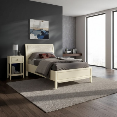 Luksusowy Zestaw Sypialnia Stolik nocny Łóżko 2-częściowy komplet designerskich mebli nowy