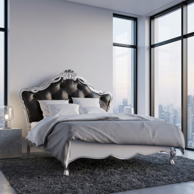 Łóżko Podkładka Design Luksusowe podwójne łóżko Sleep Pokój Italian Meble