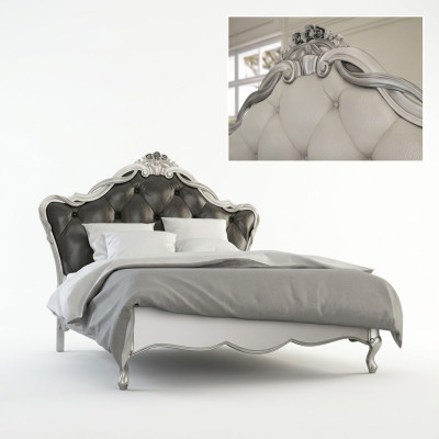 Łóżko Podkładka Design Luksusowe podwójne łóżko Sleep Pokój Italian Meble
