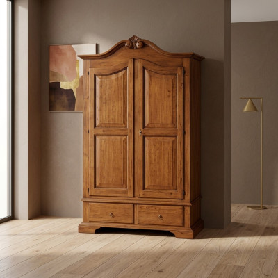 Szafa Sypialnia Design Drewno Włoskie Meble Brązowe Nowość