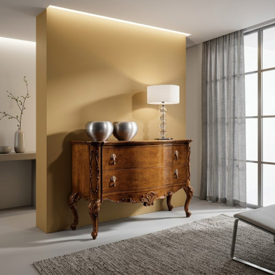 Kredens Luxury Meble Design Drewno Sypialnia Drewno Szafa Brązowe Nowość