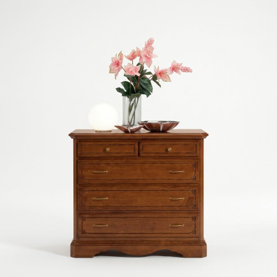Luksusowa konsola Kredens Classic Sypialnia Drewno Modern Design Brown