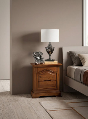 Stolik nocny Design Meble Szafki nocne Drewno Sypialnia Stolik Nowość