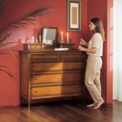 Luksusowe Kredens Brown Szafa Salon Drewno Design Klasyczne Meble Nowe